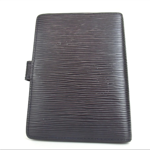 Louis Vuitton black Textured Wallet agenda Epi leather - Picture 2 of 8